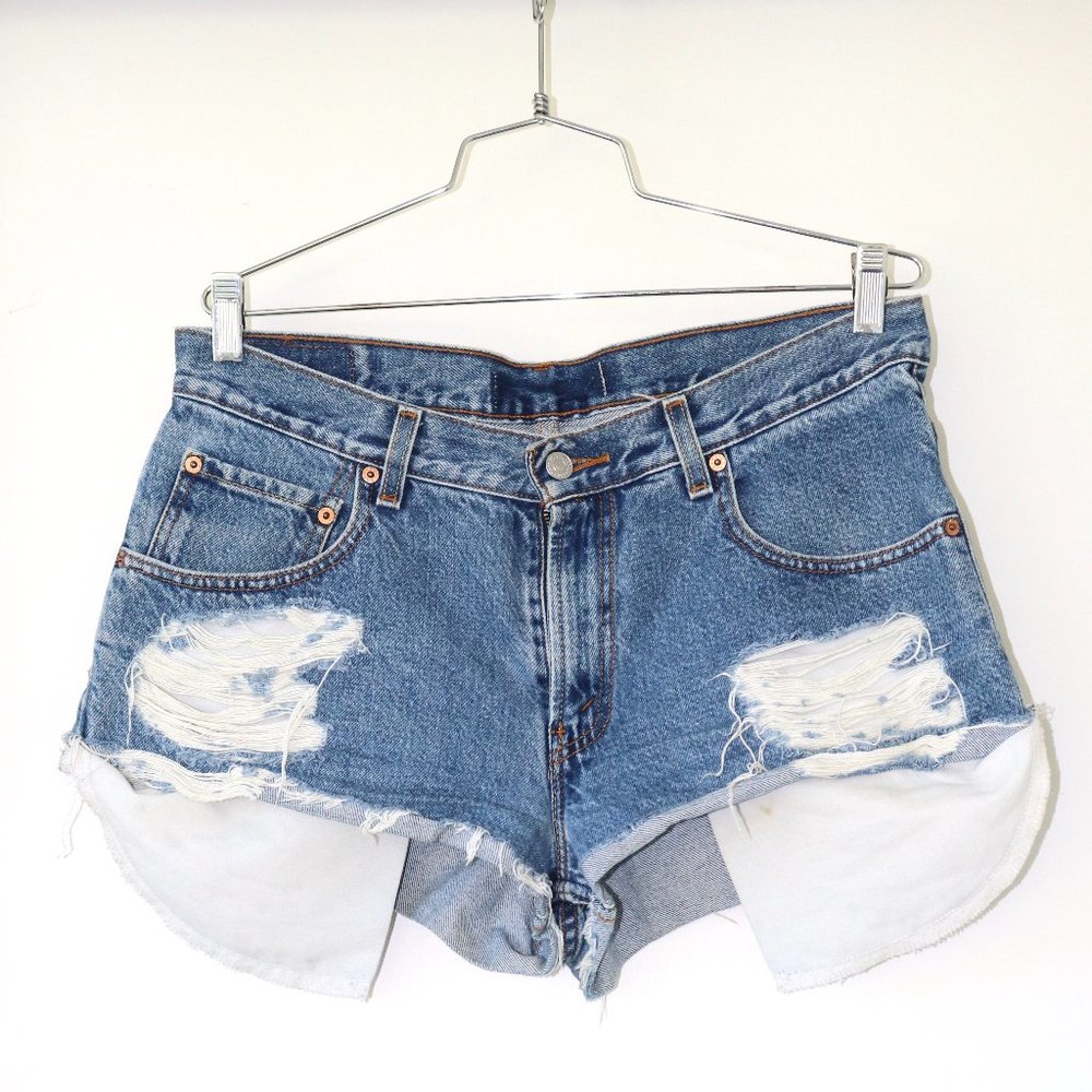 Levi's High Waisted Jean Shorts